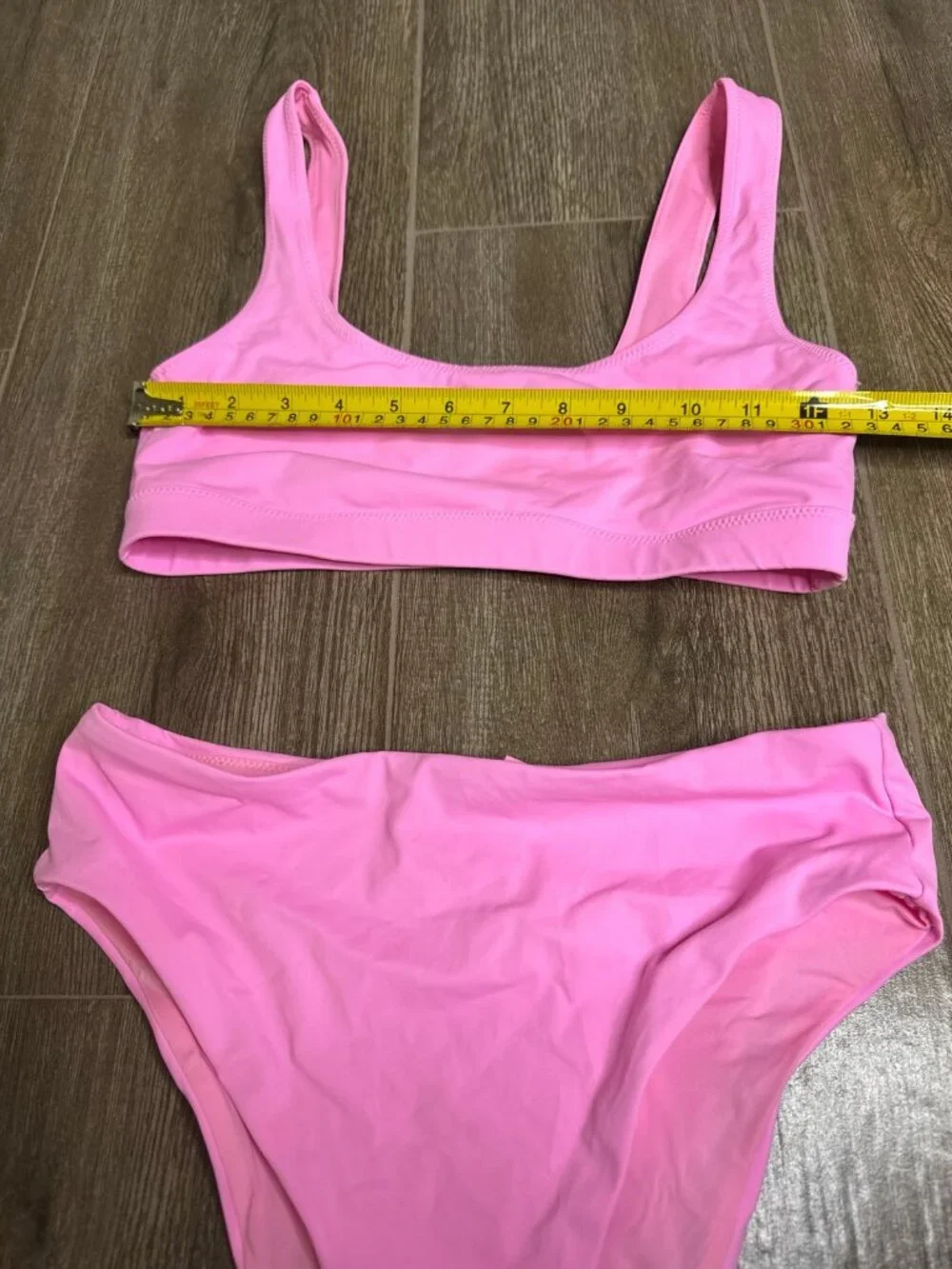 SKIMS Bubble Gum Bikini Set High Waist Bikini Size S